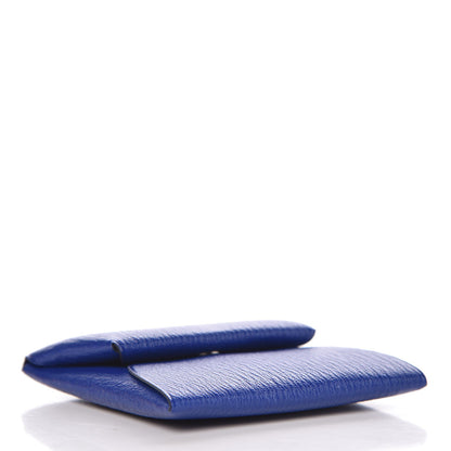 Hermes Chevre Mysore Bastia Coin Purse Bleu Electrique 4 of 8