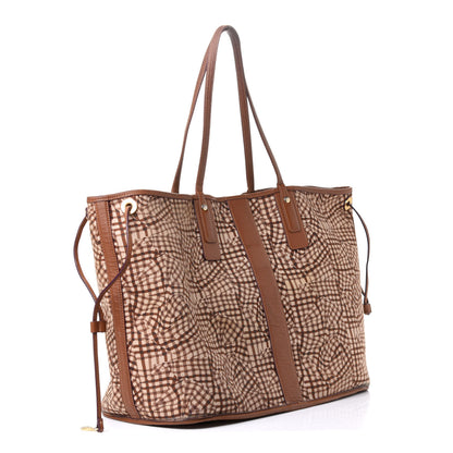 MCM Visetos Large Liz Reversible Shopper Tote Cognac 12 of 16