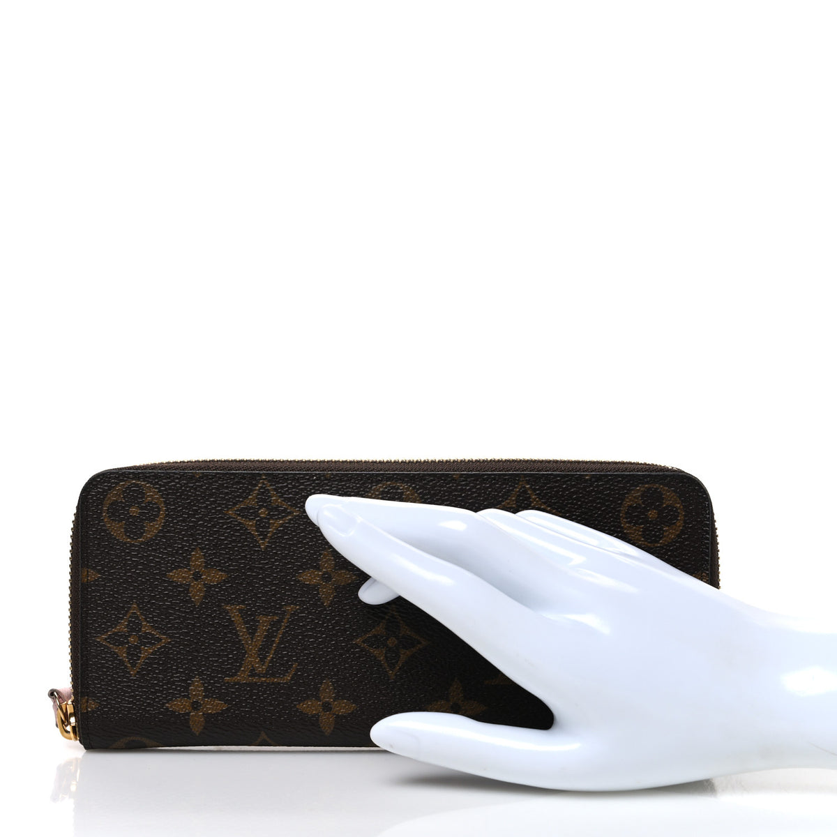Louis Vuitton Monogram Clemence Wallet Rose Ballerine 2 of 7