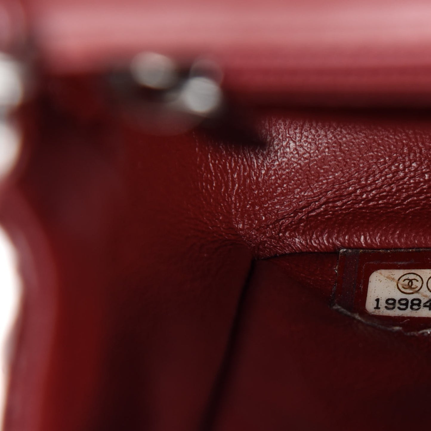 Patent Quilted Mini Square Flap Red