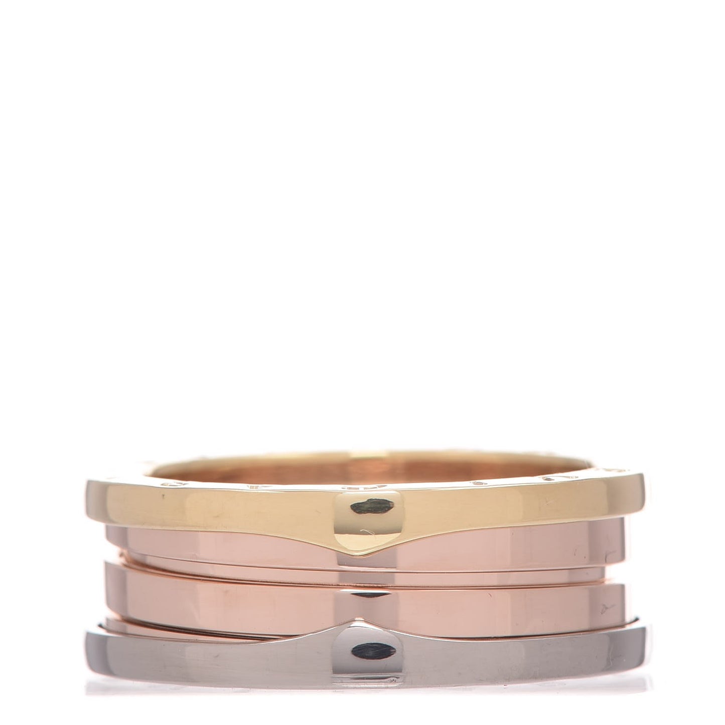 18K Rose White Yellow Gold B.Zero1 3 Band Ring 60 9