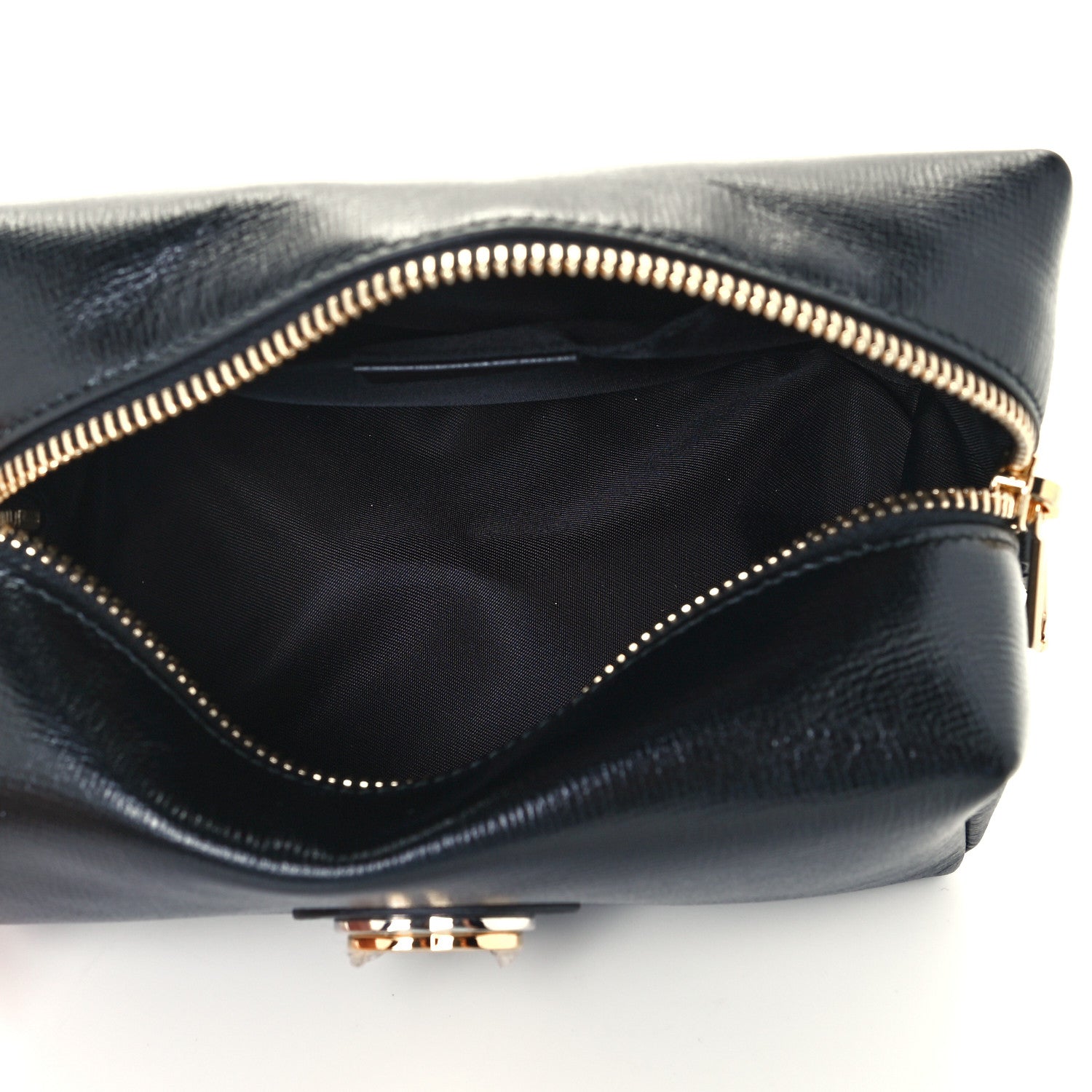 Gucci Azalea Calfskin Marina Cosmetic Case Black 6 of 12