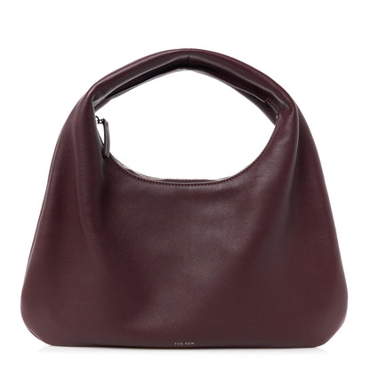 The Row Grained Calfskin Small Everyday Shoulder Bag Eggplant 1 of 9
