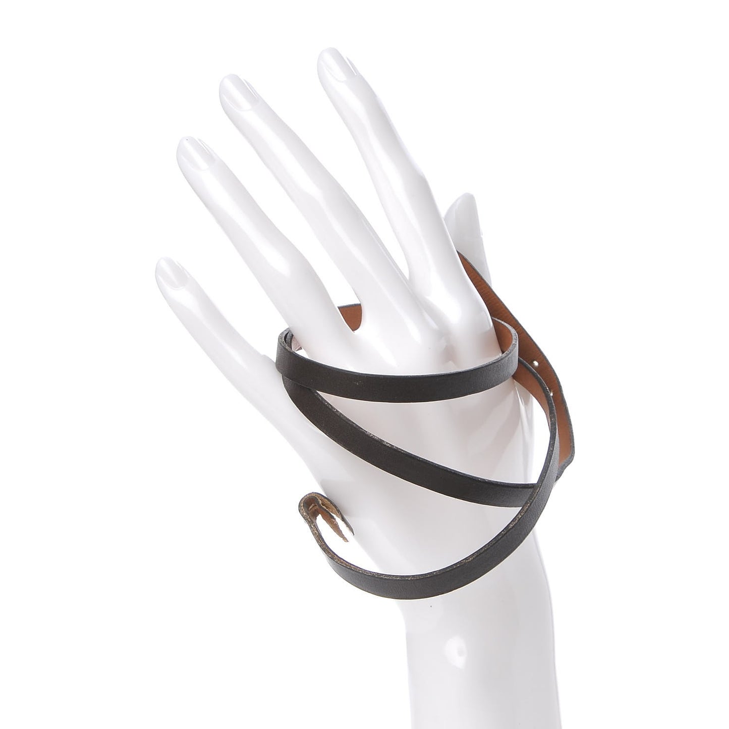 Chamonix Hapi 3MM Triple Tour Wrap Bracelet Chocolate