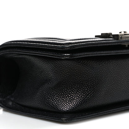 Chanel Caviar Quilted Small Boy Flap Black 9 of 10