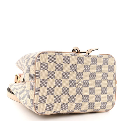 Louis Vuitton Damier Azur Braided Neonoe BB Pink 4 of 11