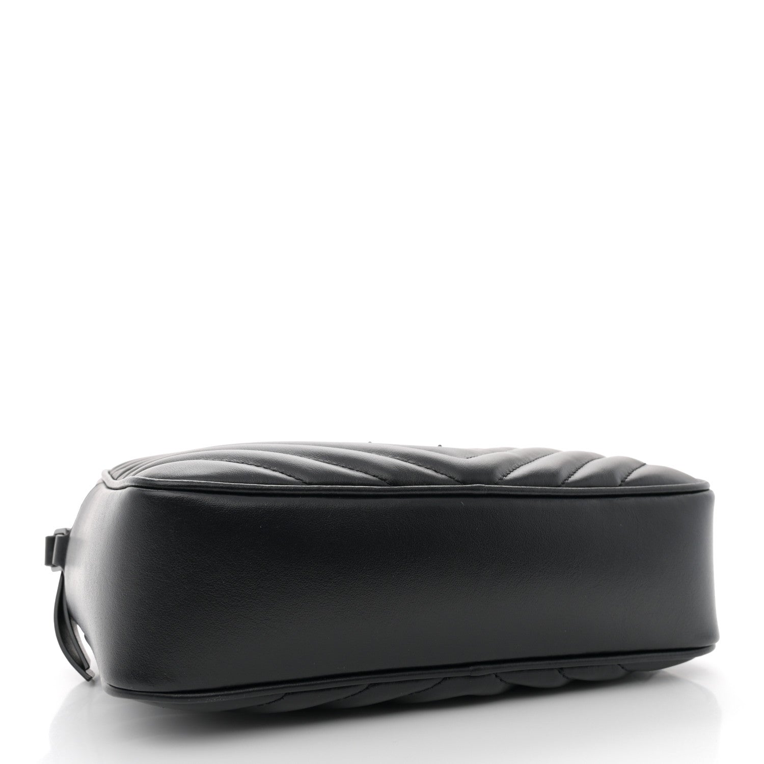 Saint Laurent Calfskin Matelasse Monogram Monochrome Lou Camera Bag Black 4 of 11