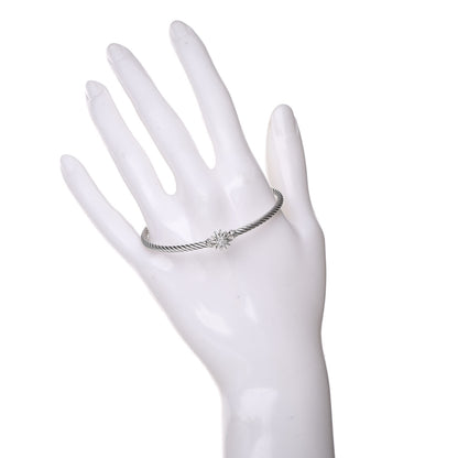 David Yurman Sterling Silver Diamond Starburst Bracelet 2 of 5