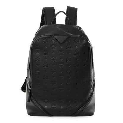 MCM Calfskin Ottomar Monogram Duke Backpack Black 1 of 12