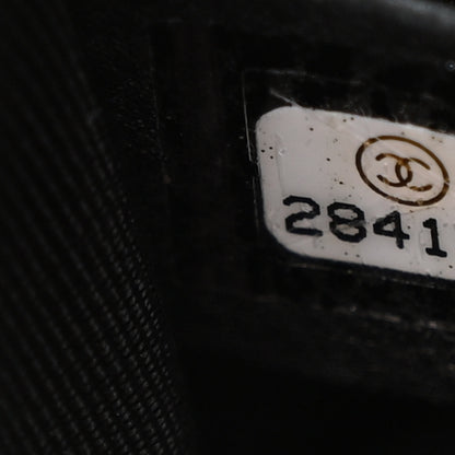 Chanel Caviar Chevron Quilted Medium Boy Flap Black 7 of 11