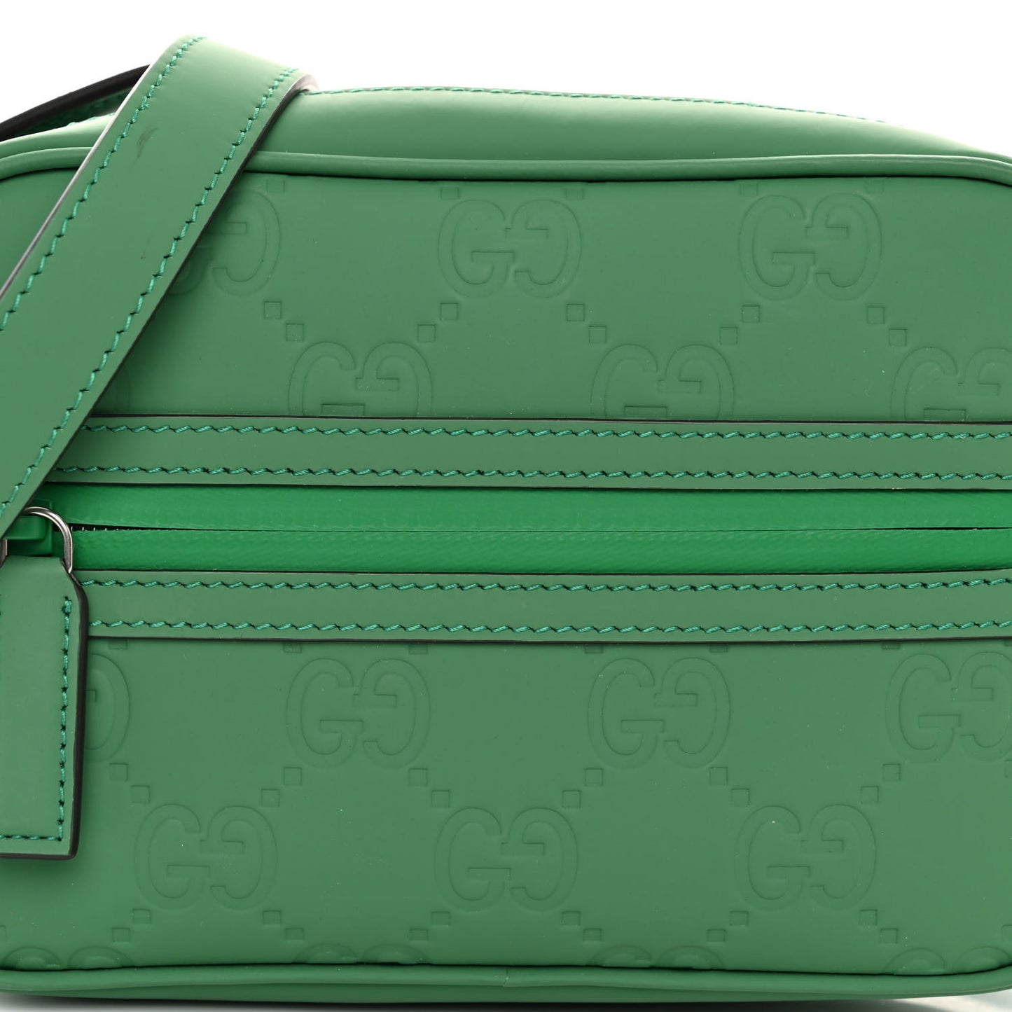 Rubber Effect Monogram GG Crossbody Bag New Shamrock