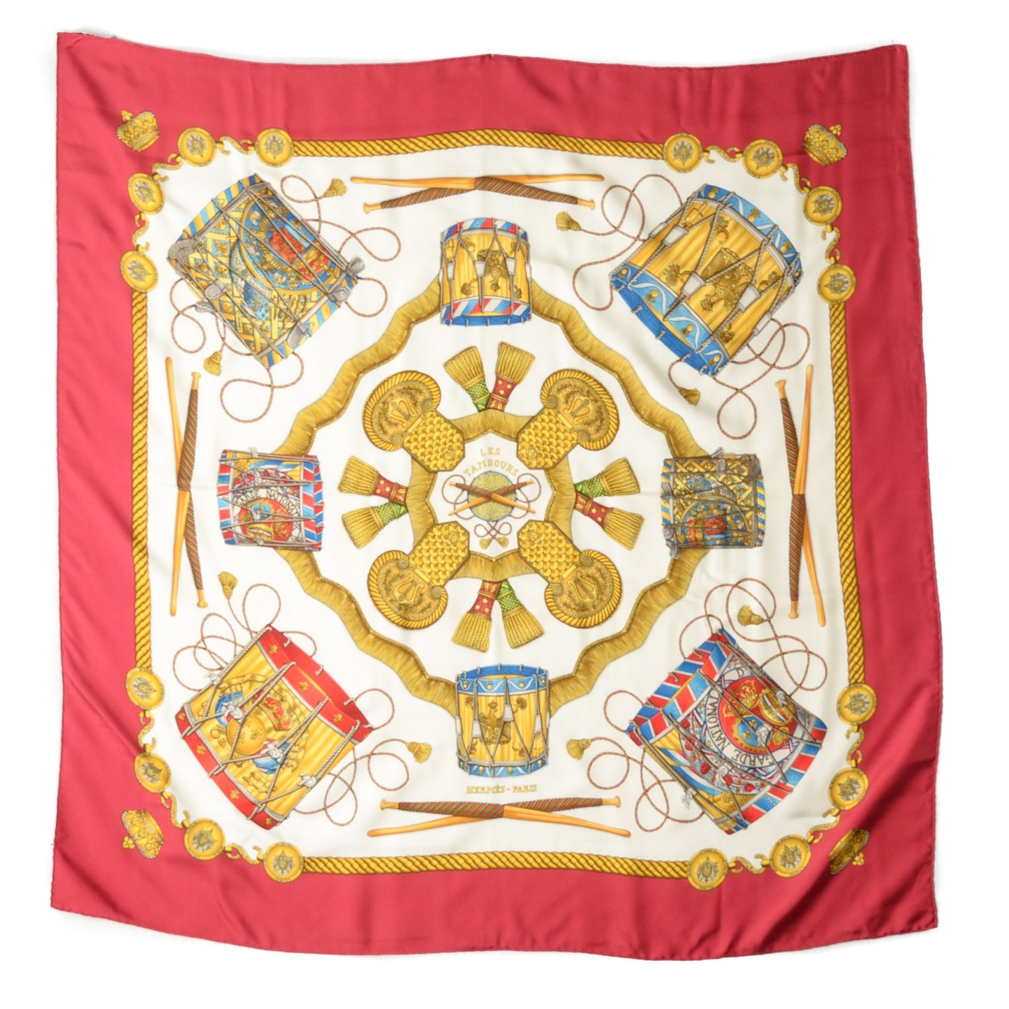 Silk Les Tambours Scarf 90