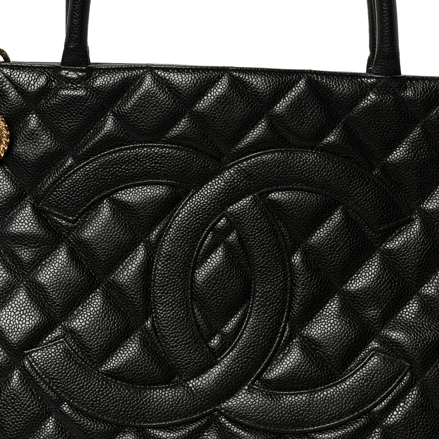 Chanel Caviar Quilted Medallion Tote Black 9 of 11