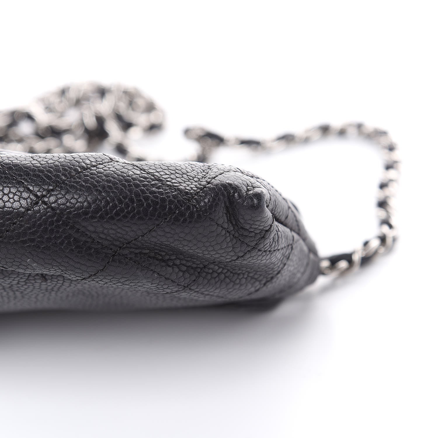 Chanel Caviar Half Moon Wallet On Chain WOC Black 11 of 11