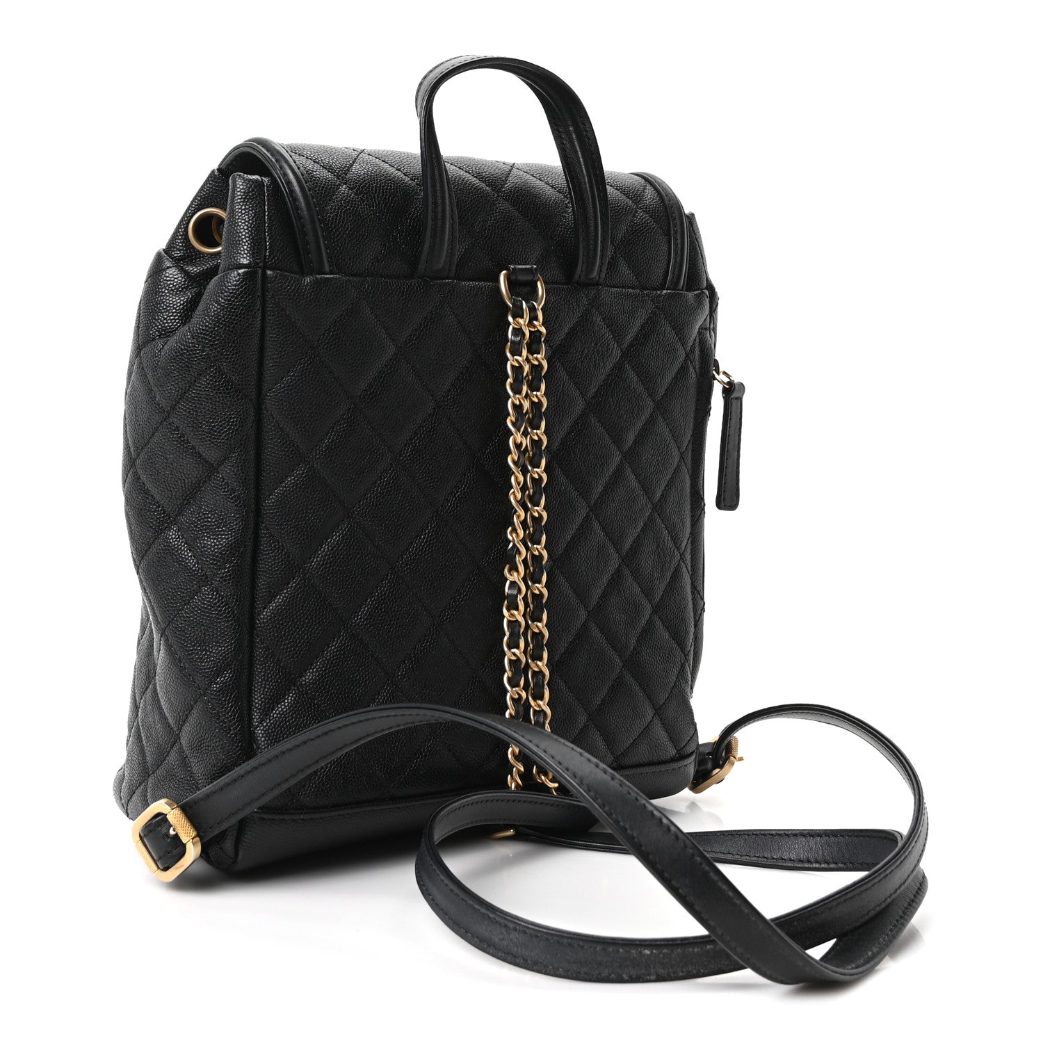 Chanel Caviar Quilted Filigree Backpack Black 2 of 9