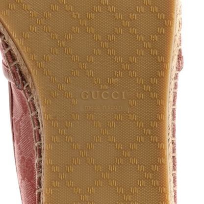 Gucci Monogram Espadrilles 37 Soft Pink 8 of 11