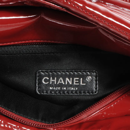 Chanel Vinyl Coco Ming Petit Shopping Tote Red 6 of 7