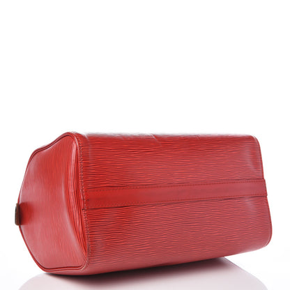 Louis Vuitton Epi Speedy 25 Castillan Red 4 of 14