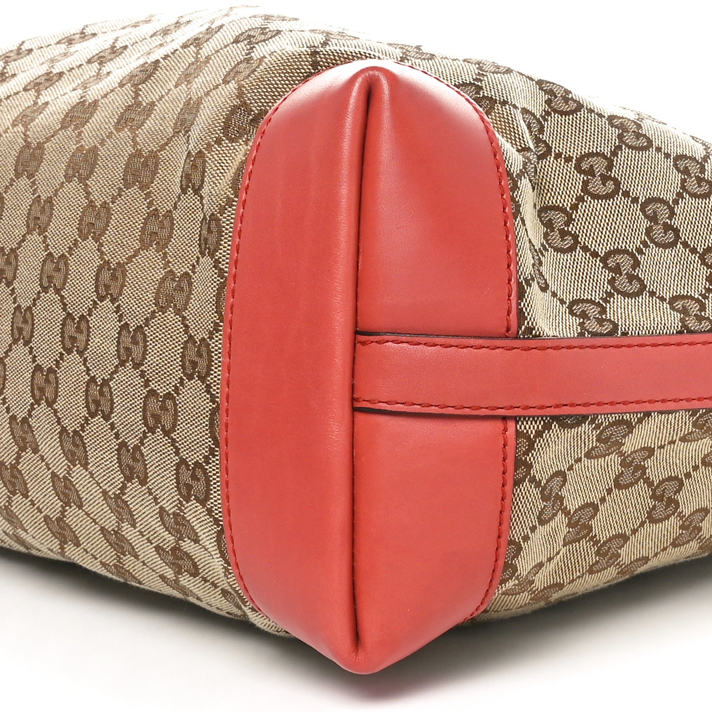 Metallic Monogram Medium Craft Tote Coral