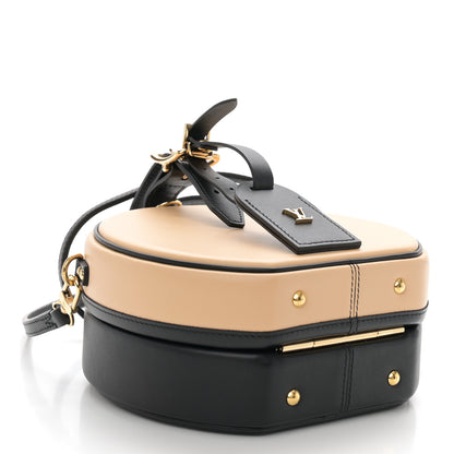 Louis Vuitton Calfskin Petite Boite Chapeau Black Beige 4 of 10