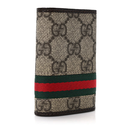 Gucci GG Supreme Monogram Web 6 Key Holder Case 3 of 8
