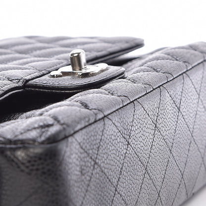 Chanel Caviar Quilted Medium Double Flap Black 15 of 17