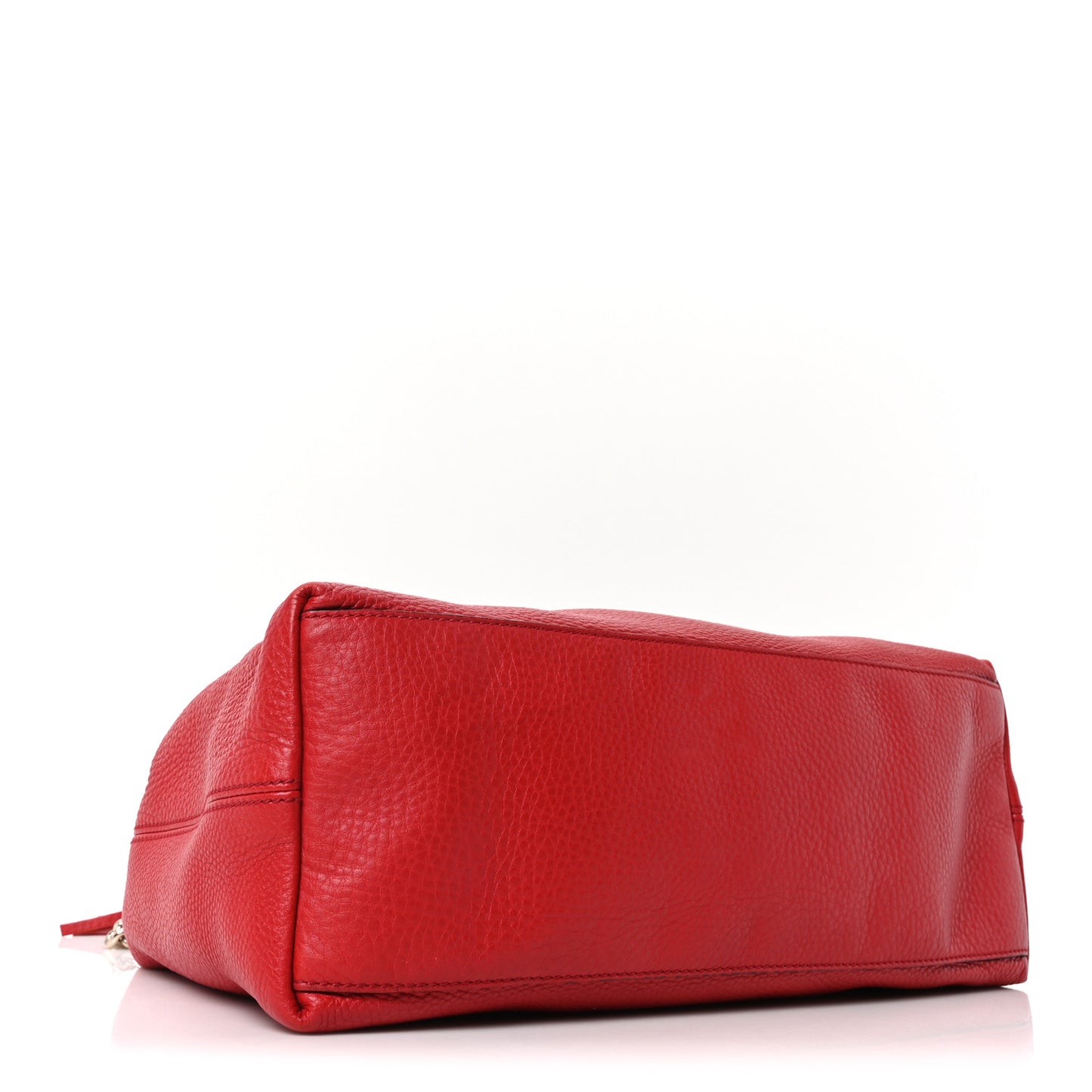 Pebbled Calfskin Medium Soho Chain Shoulder Bag Tabasco Red