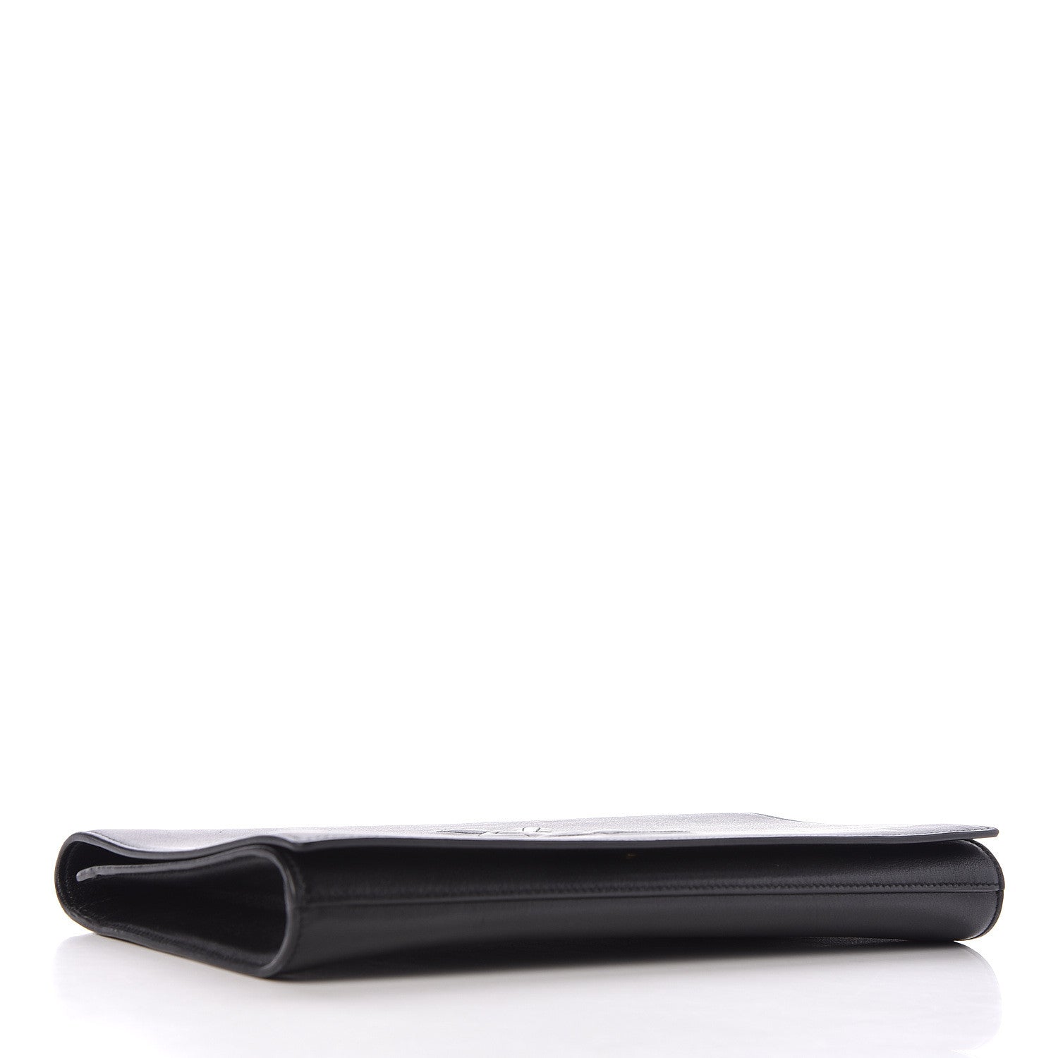 Saint Laurent Calfskin Monogram Large Belle De Jour Clutch Black 4 of 9