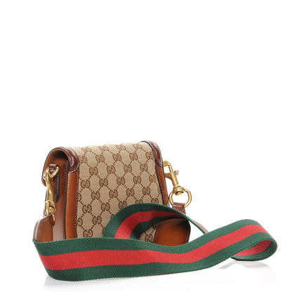 Gucci Monogram Small Lady Web Shoulder Bag Beige Cuir 3 of 7
