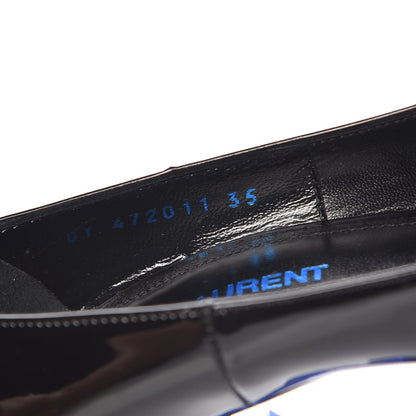 Saint Laurent Patent Opyum 110 Pumps 35 Black Blue 10 of 10