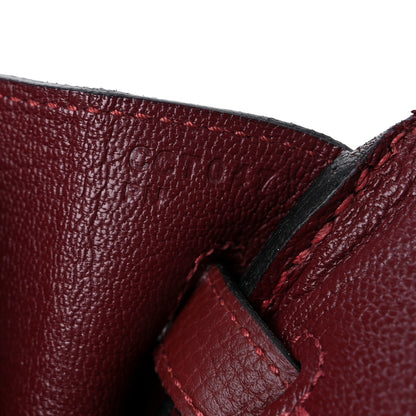 Hermes Togo Birkin 25 Rouge H 7 of 12