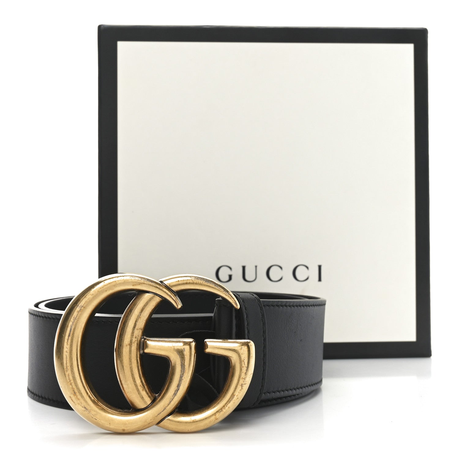 Gucci Calfskin Double G 40mm Belt 70 28 Black 5 of 5