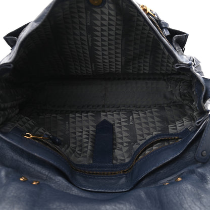Proenza Schouler Lambskin Large PS1 Satchel Indigo 6 of 13