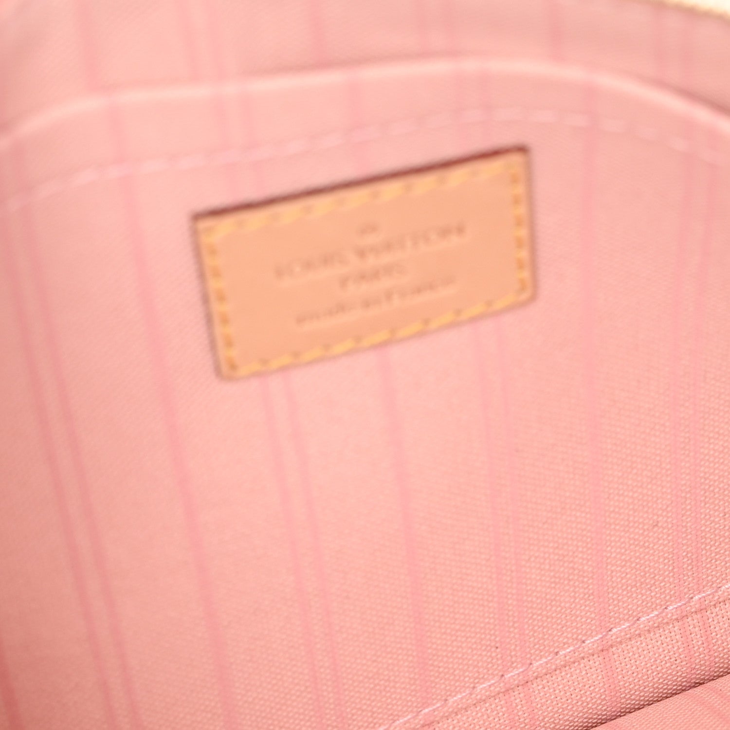 Louis Vuitton Damier Azur Neverfull MM GM Pochette Rose Ballerine 5 of 10