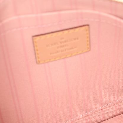 Louis Vuitton Damier Azur Neverfull MM GM Pochette Rose Ballerine 5 of 10