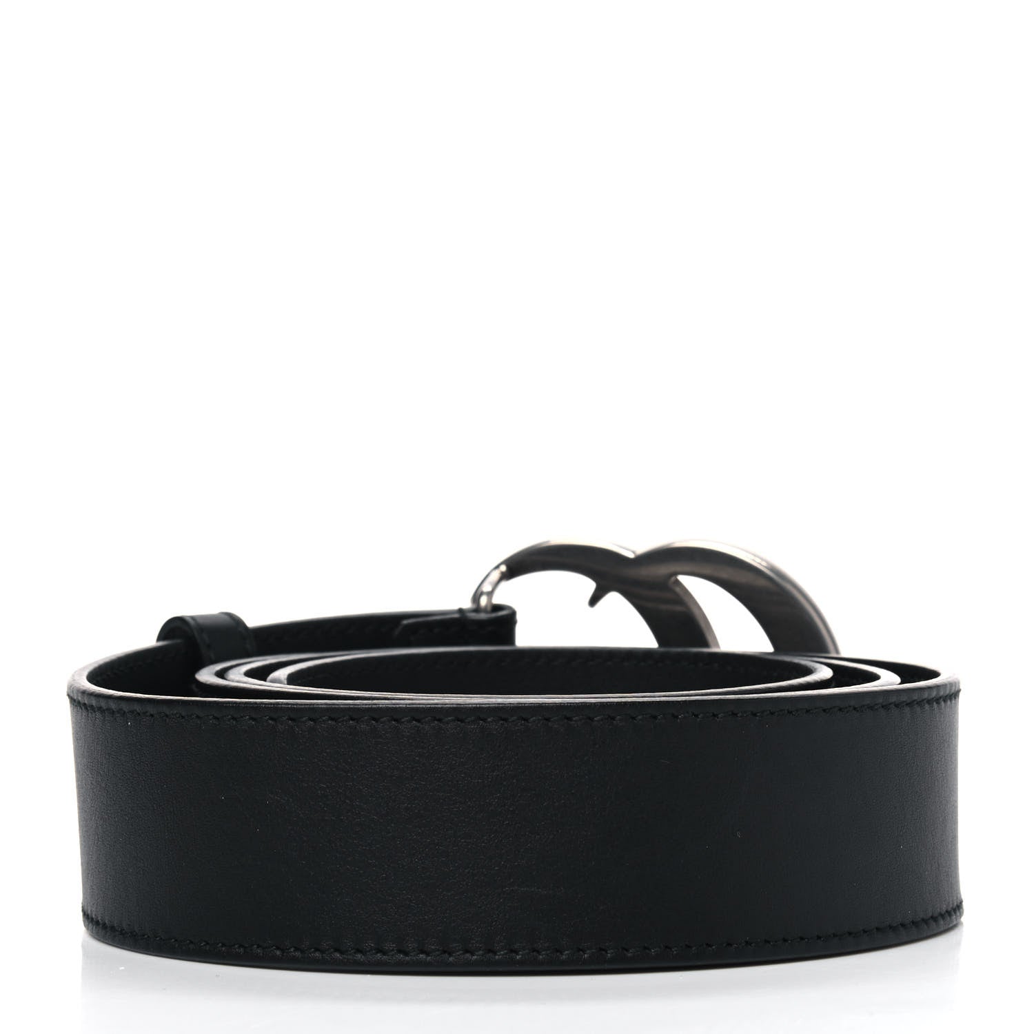 Gucci Moon Calfskin Nickel Double G 40mm Belt 100 40 Black 2 of 6