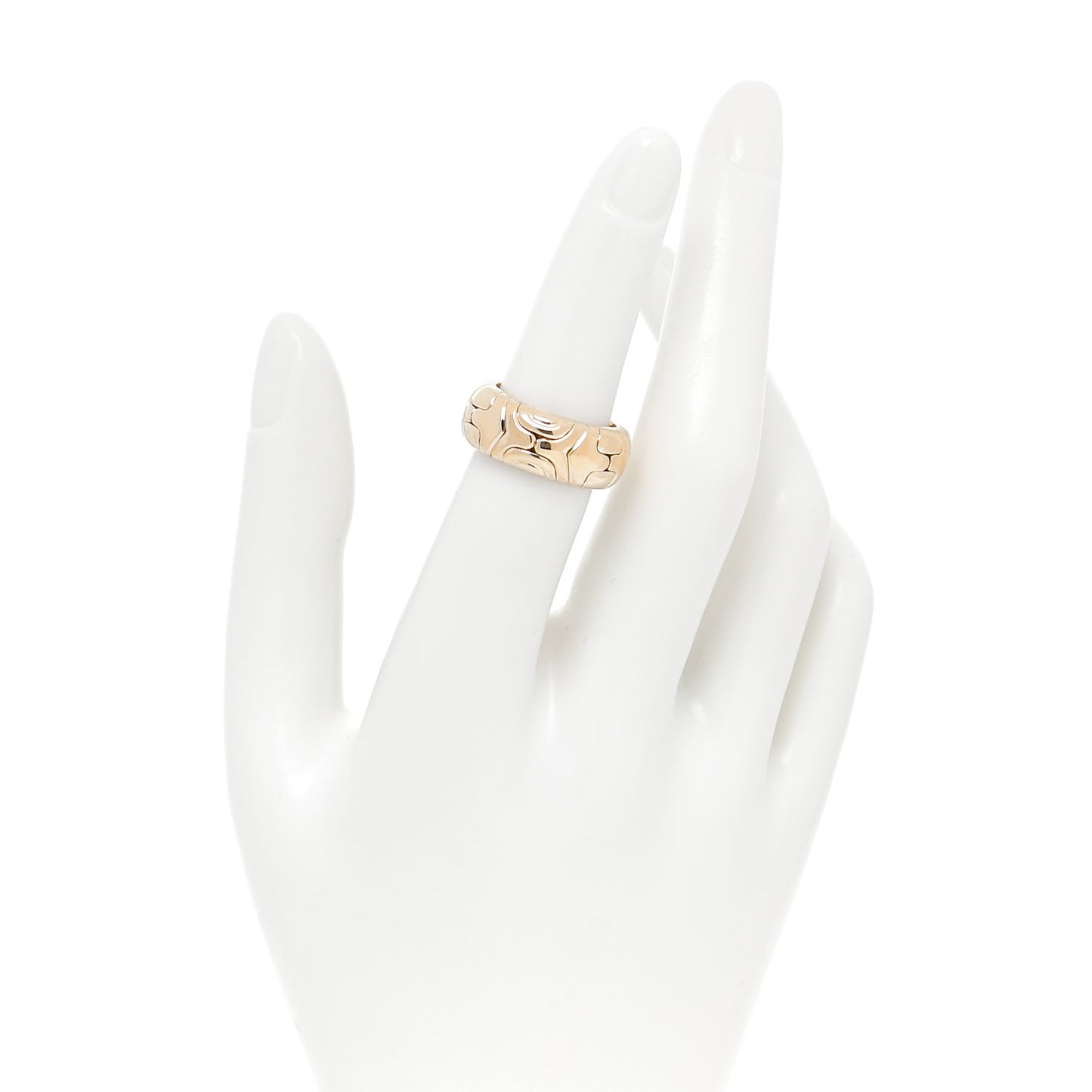 18K Yellow Gold Parentesi Ring 50 5.5
