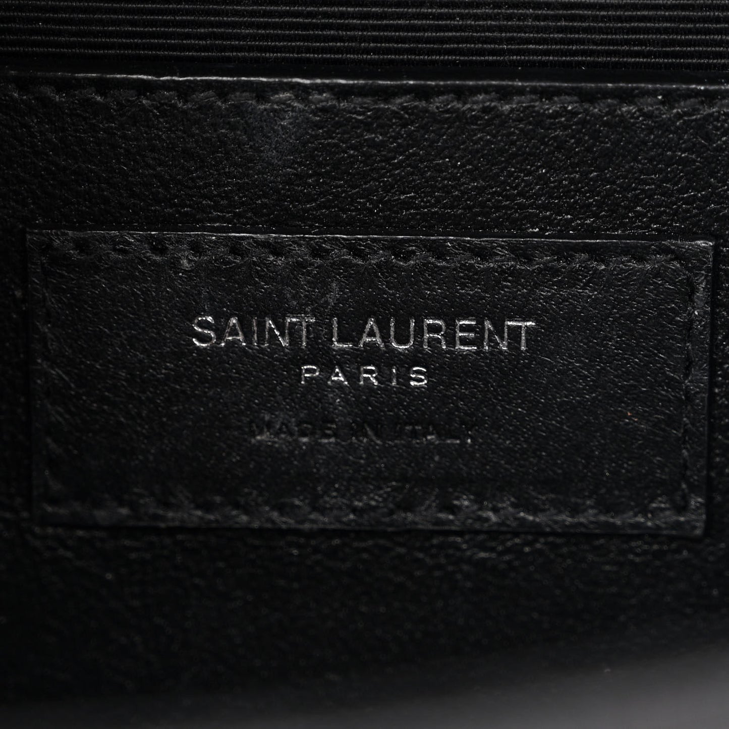 Grain De Poudre Textured Mixed Matelasse Triquilt Medium Monogram Satchel Black