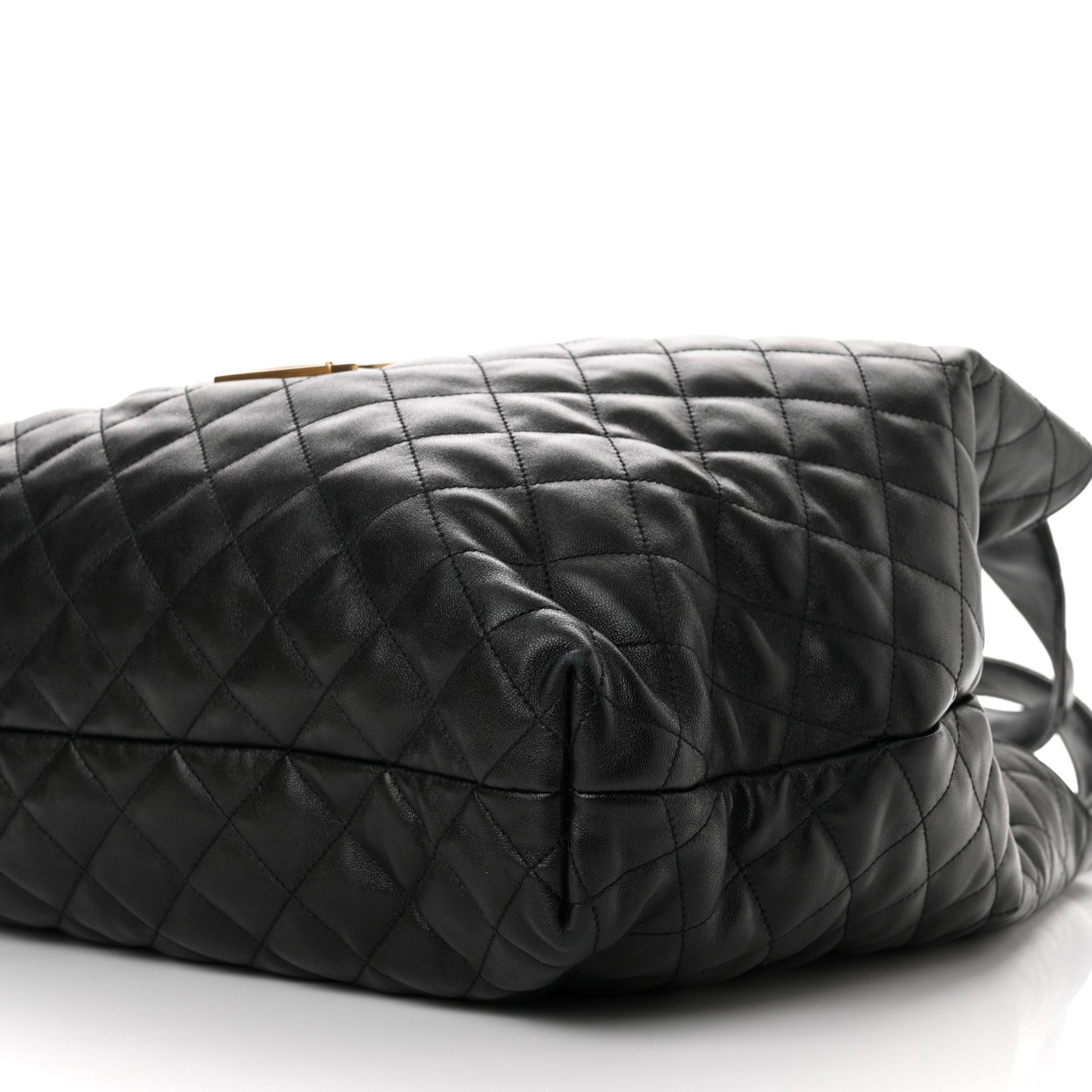 Saint Laurent Lambskin Quilted Maxi Icare Shopping Tote Black 11 of 11