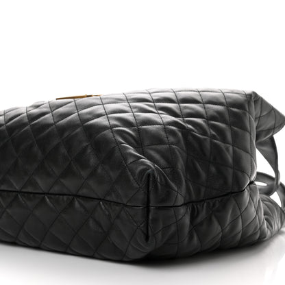 Saint Laurent Lambskin Quilted Maxi Icare Shopping Tote Black 11 of 11