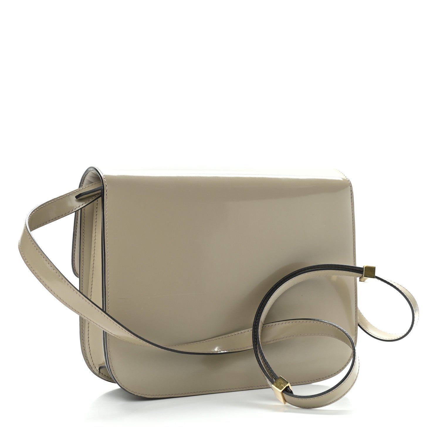 Celine Spazzolato Calfskin Medium Classic Box Flap Bag Quartz 3 of 14