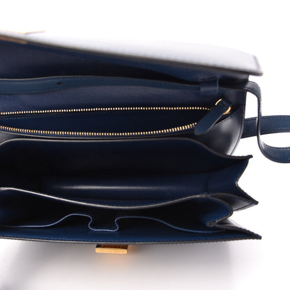 Celine Box Calfskin Medium Classic Box Flap Indigo 5 of 13