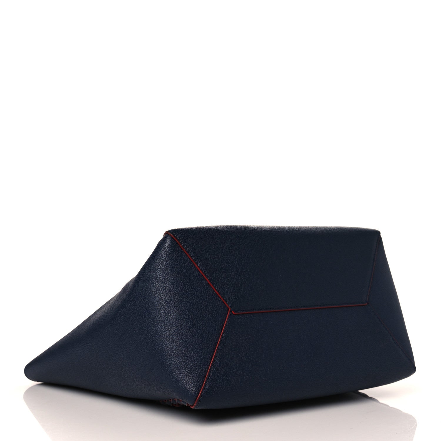 Louis Vuitton Calfskin Braided Lockme Cabas Marine Rouge 4 of 10