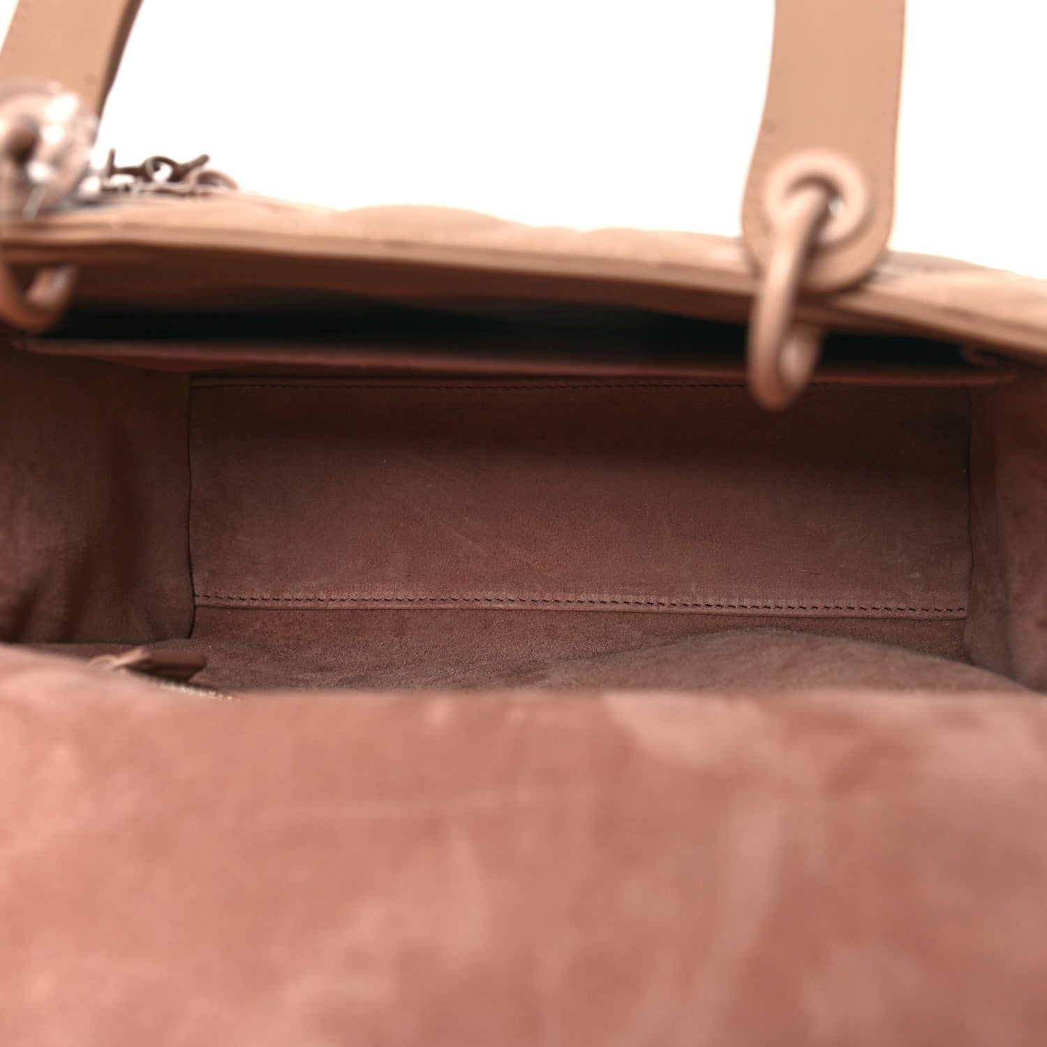 Christian Dior Ultra Matte Calfskin Cannage Medium Lady Dior Beige 5 of 10