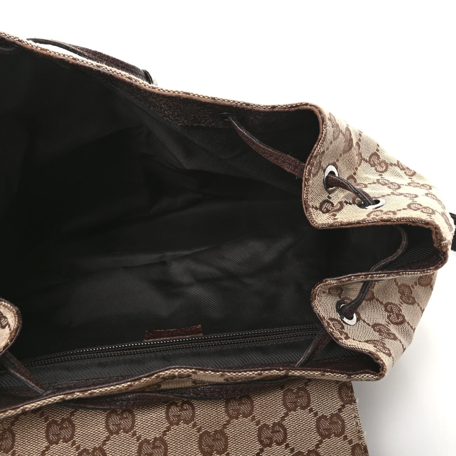 Gucci Monogram Backpack Dark Brown 5 of 11