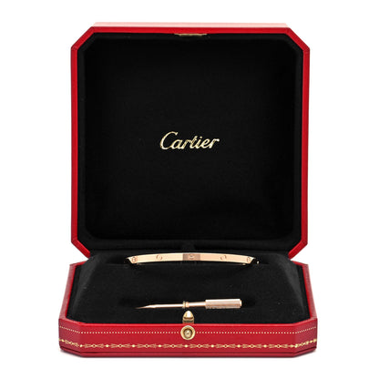 Cartier 18K Pink Gold Small LOVE Bracelet 18 6 of 7