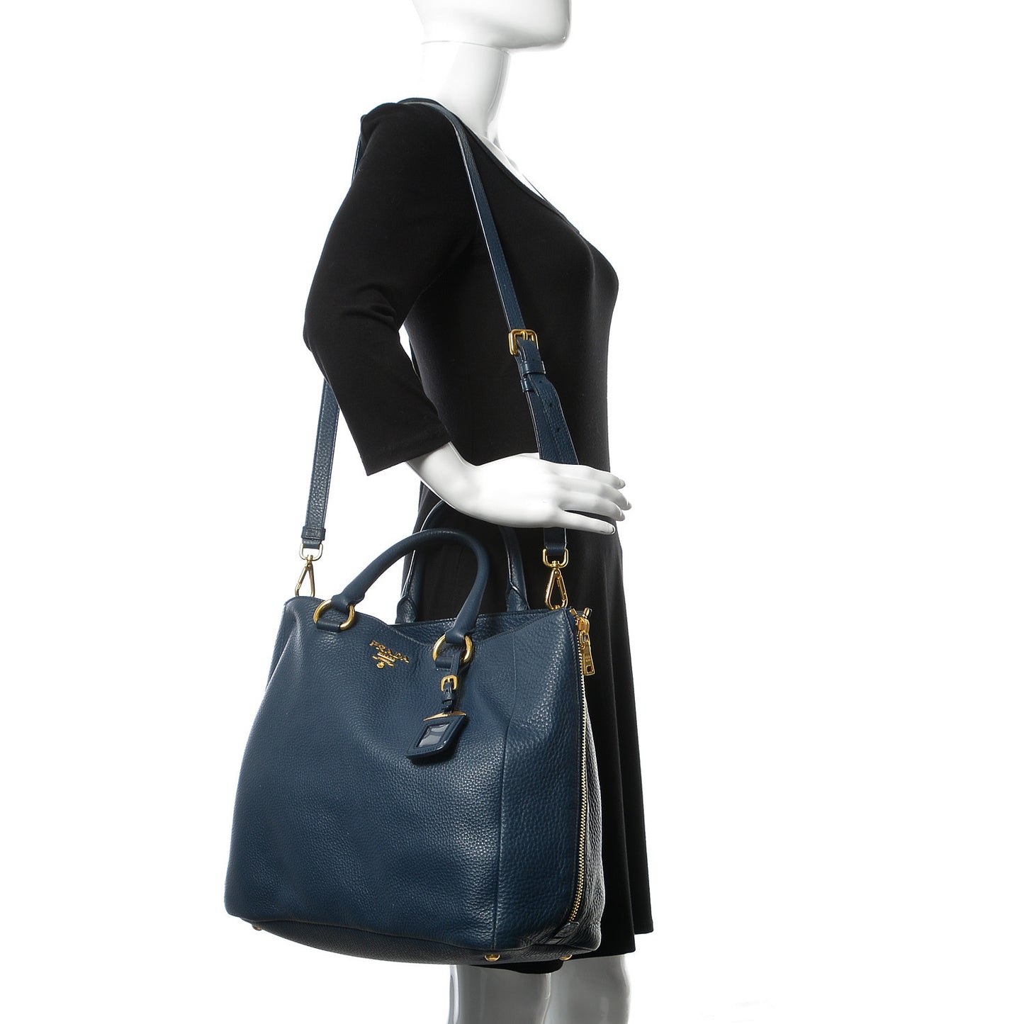 Vitello Daino Tote Bluette
