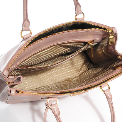 Prada Saffiano Lux Medium Double Zip Tote Cammeo 5 of 12