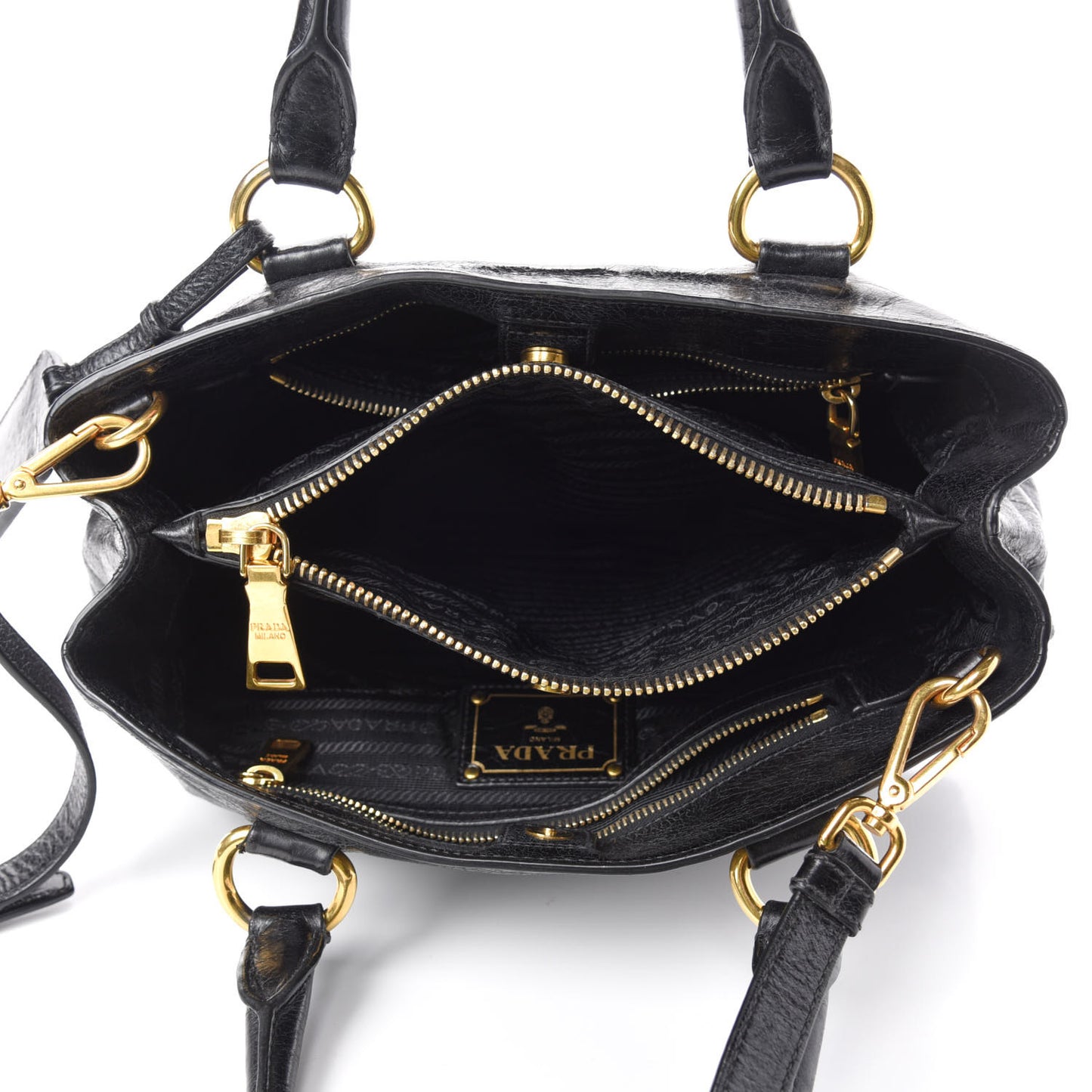 Glace Calfskin Tote Black