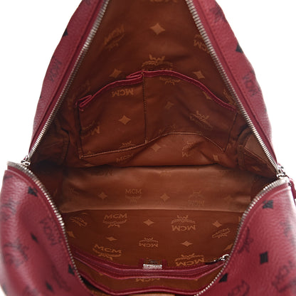 MCM Visetos Studded Medium Stark Backpack Scooter Red 5 of 13